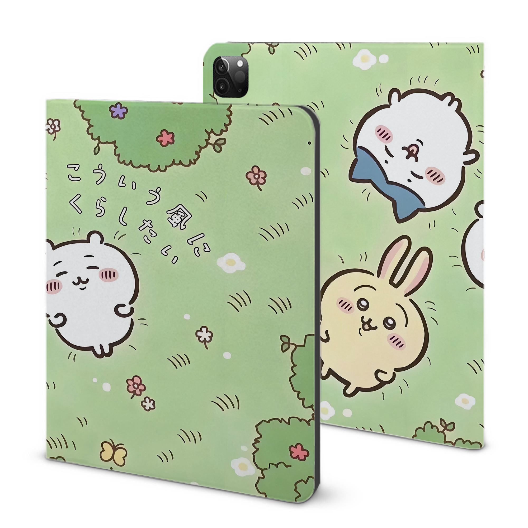 （画像用） ちいかわ Chii-kawa IPadケース ペンホルダー付き ブックスタイルデザイン